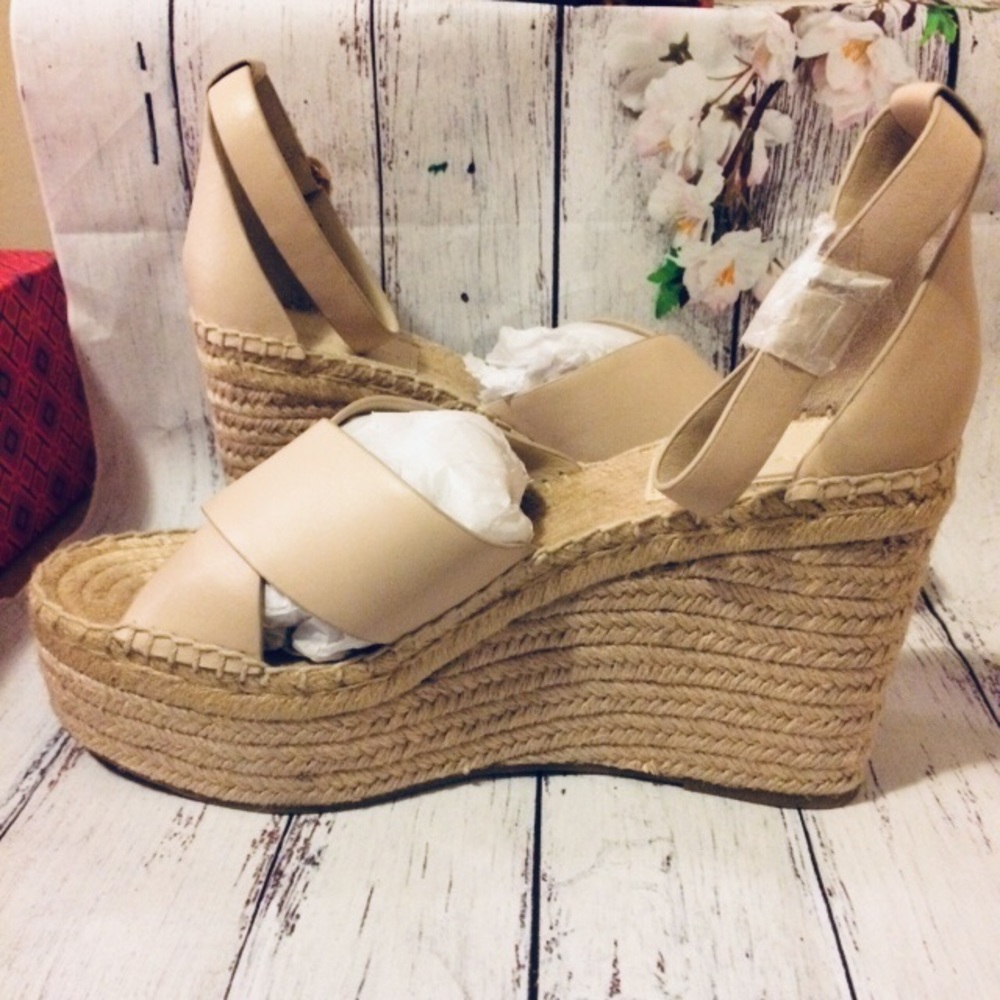 Tory Burch Selby Leather Platform Espadrille Wedge - Picture 5 of 7
